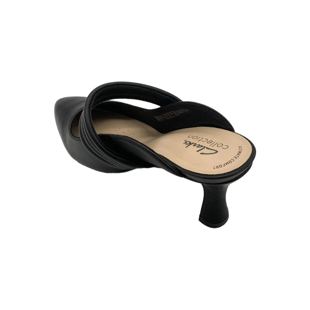 Clarks Women's Kataleyna Dusk Slip-On Heeled Sandals Black - Wide - Picture 3 of 3
